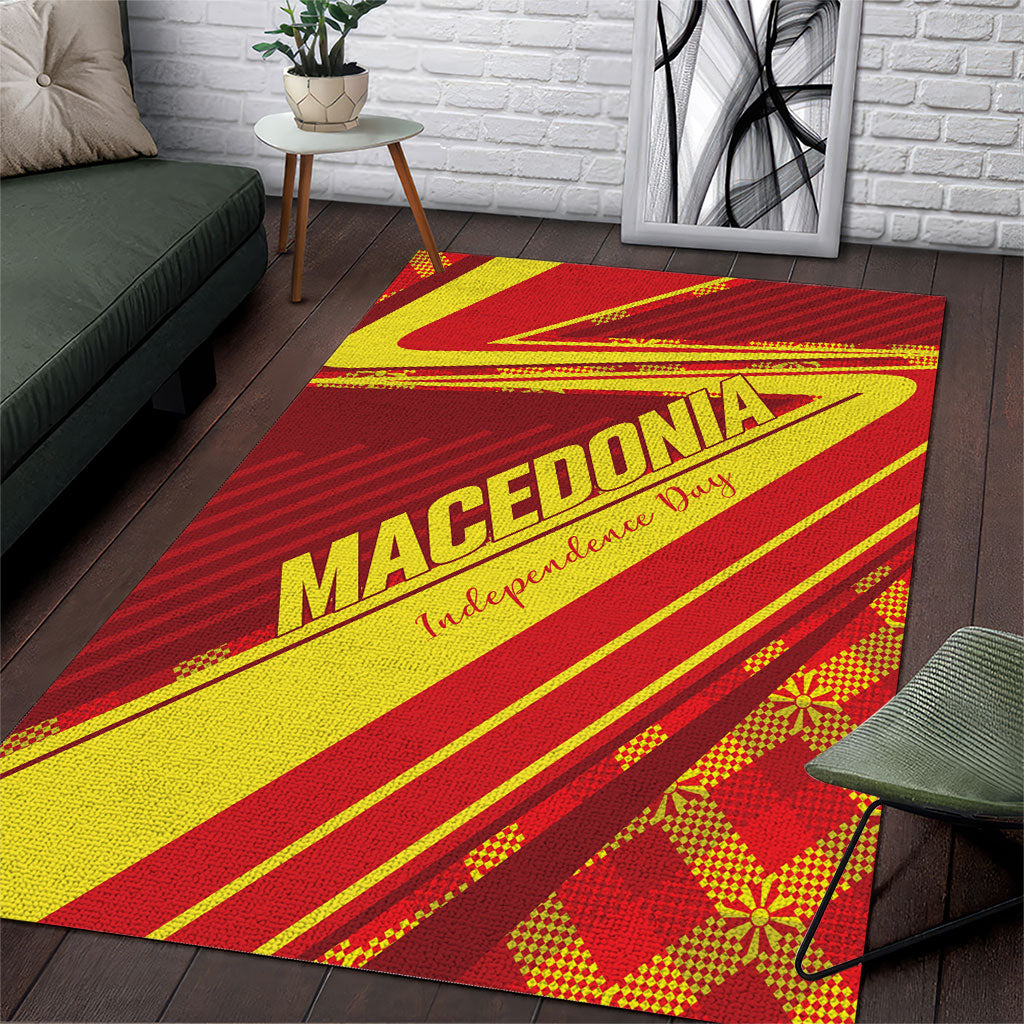 Macedonia Independence Day Area Rug 8 September 1991