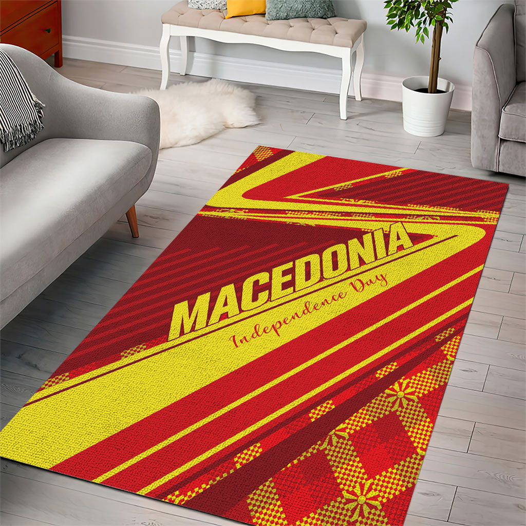 Macedonia Independence Day Area Rug 8 September 1991