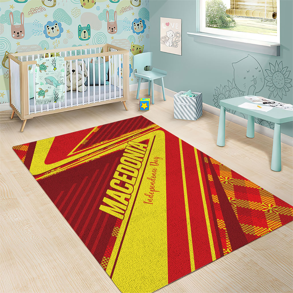 Macedonia Independence Day Area Rug 8 September 1991