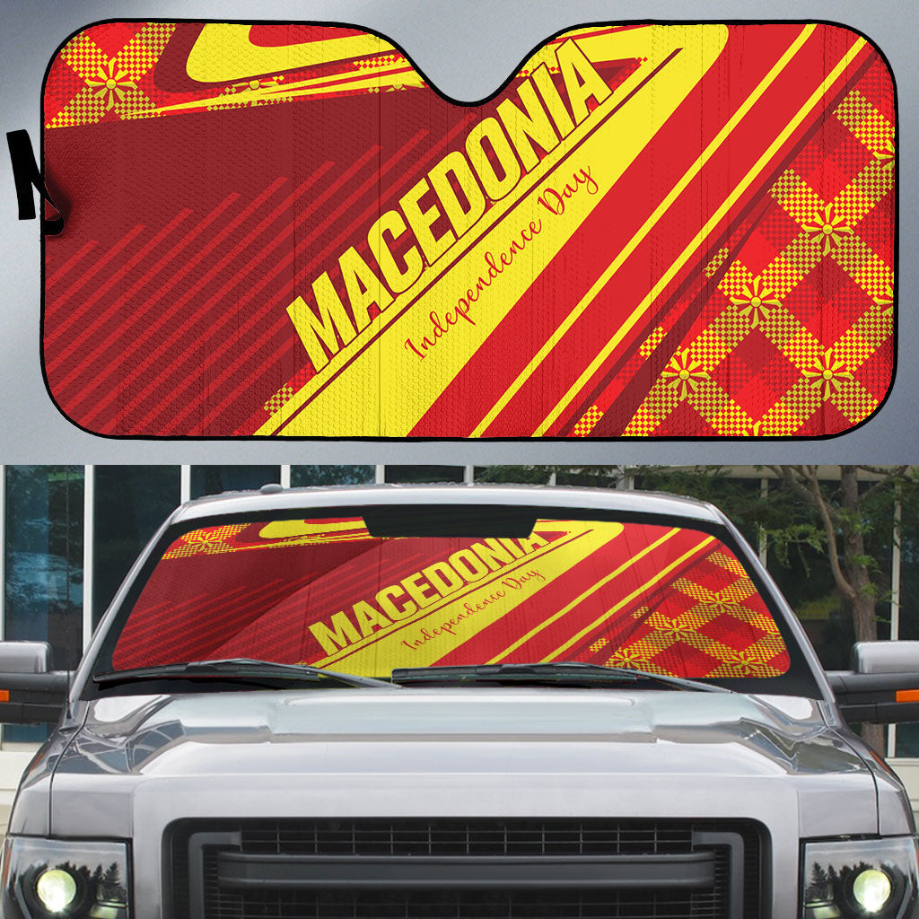 Macedonia Independence Day Auto Sun Shade 8 September 1991