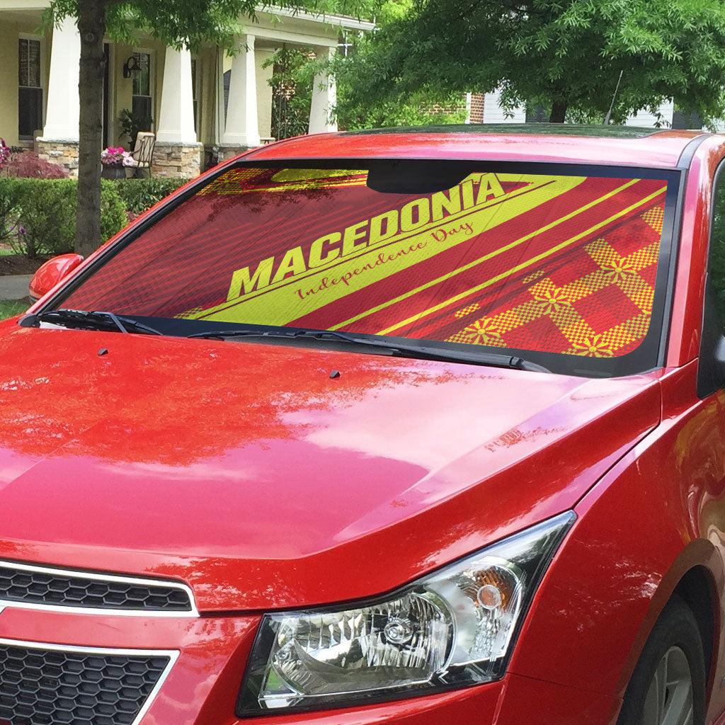 Macedonia Independence Day Auto Sun Shade 8 September 1991