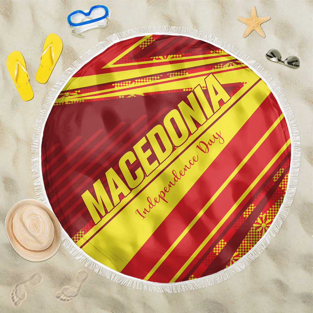 Macedonia Independence Day Beach Blanket 8 September 1991