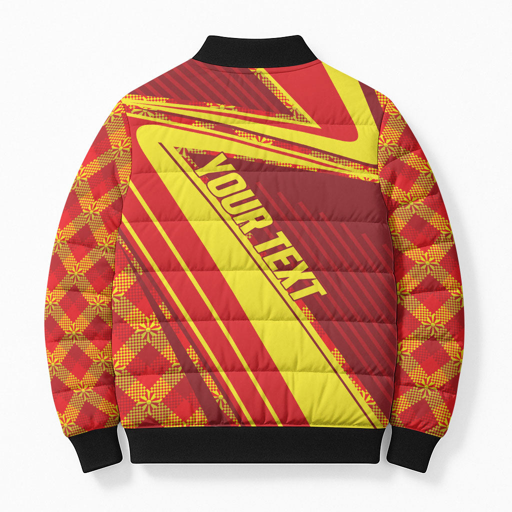 Personalised Macedonia Independence Day Bomber Puffer Jacket 8 September 1991