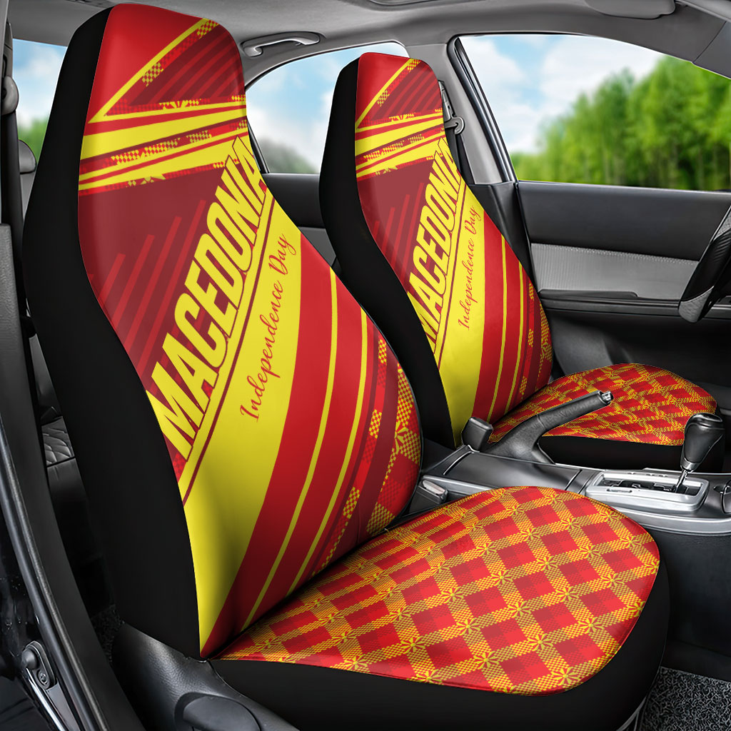 Macedonia Independence Day Car Seat Cover 8 September 1991