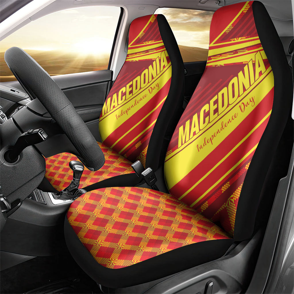 Macedonia Independence Day Car Seat Cover 8 September 1991