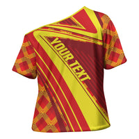 Personalised Macedonia Independence Day Cross Shoulder Shirt 8 September 1991