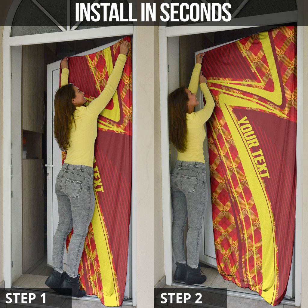 Personalised Macedonia Independence Day Door Cover 8 September 1991