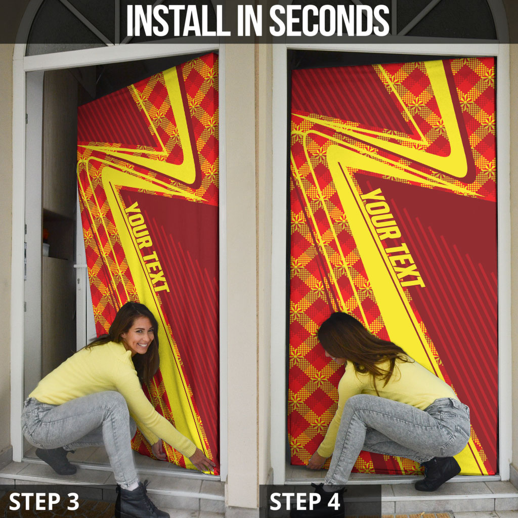 Personalised Macedonia Independence Day Door Cover 8 September 1991