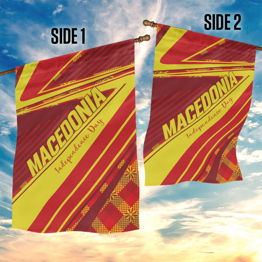 Macedonia Independence Day Garden Flag 8 September 1991