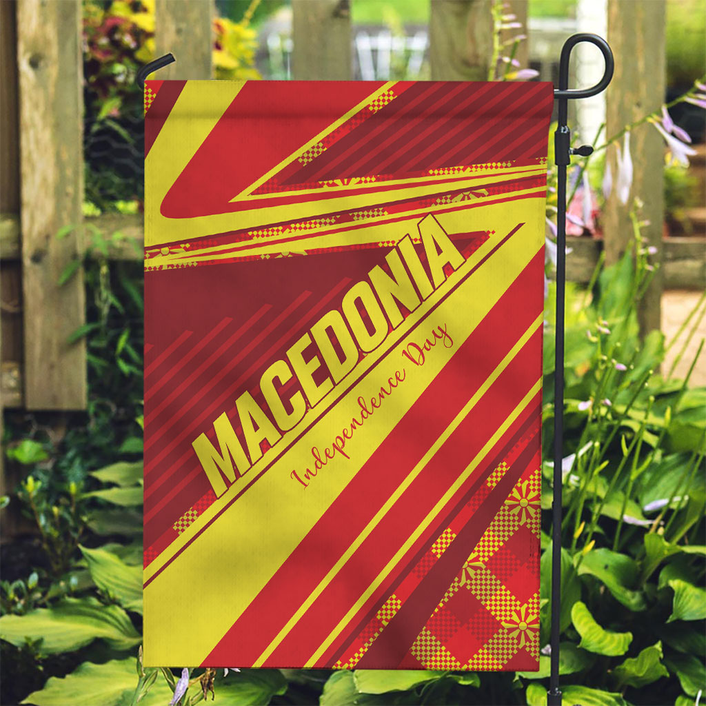 Macedonia Independence Day Garden Flag 8 September 1991