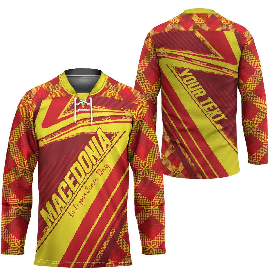 Personalised Macedonia Independence Day Hockey Jersey 8 September 1991