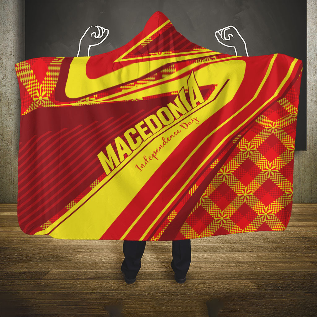 Macedonia Independence Day Hooded Blanket 8 September 1991