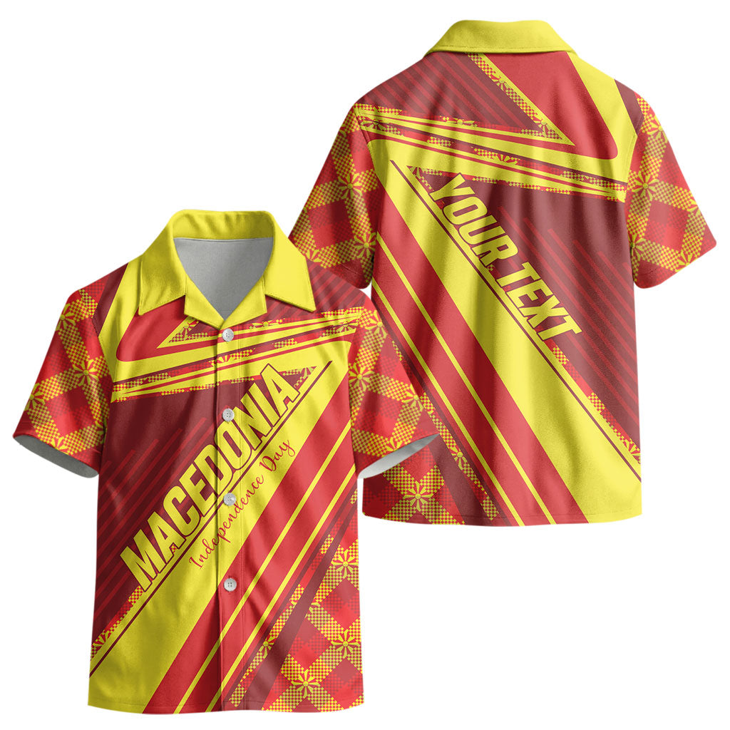 Personalised Macedonia Independence Day Kid Hawaiian Shirt 8 September 1991