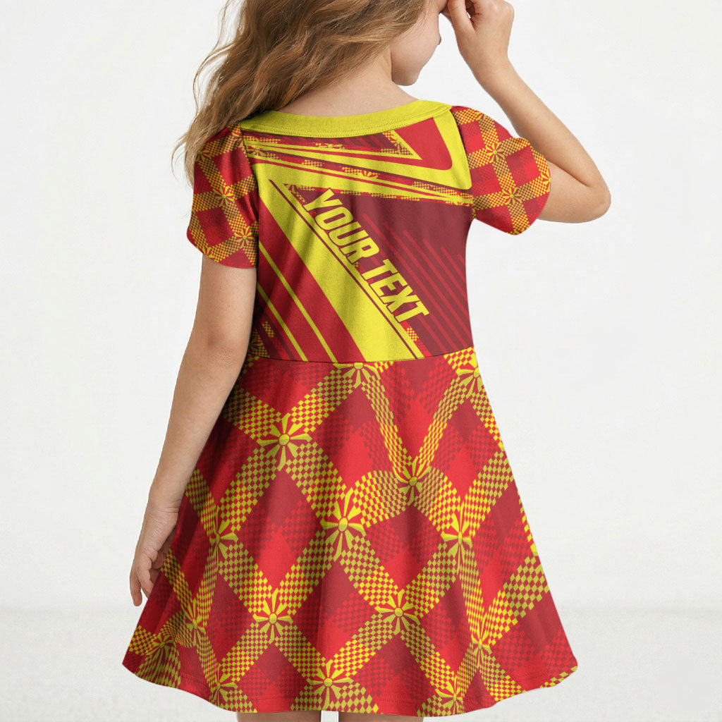 Personalised Macedonia Independence Day Kid Short Sleeve Dress 8 September 1991