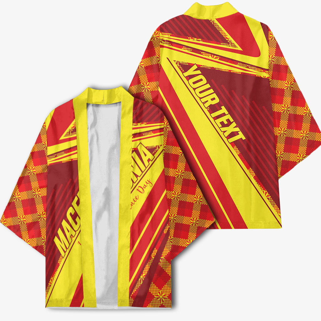 Personalised Macedonia Independence Day Kimono 8 September 1991