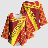 Personalised Macedonia Independence Day Kimono Sleeve Blouse 8 September 1991
