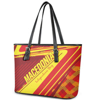 Macedonia Independence Day Leather Tote Bag 8 September 1991