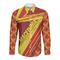 Personalised Macedonia Independence Day Long Sleeve Button Shirt 8 September 1991