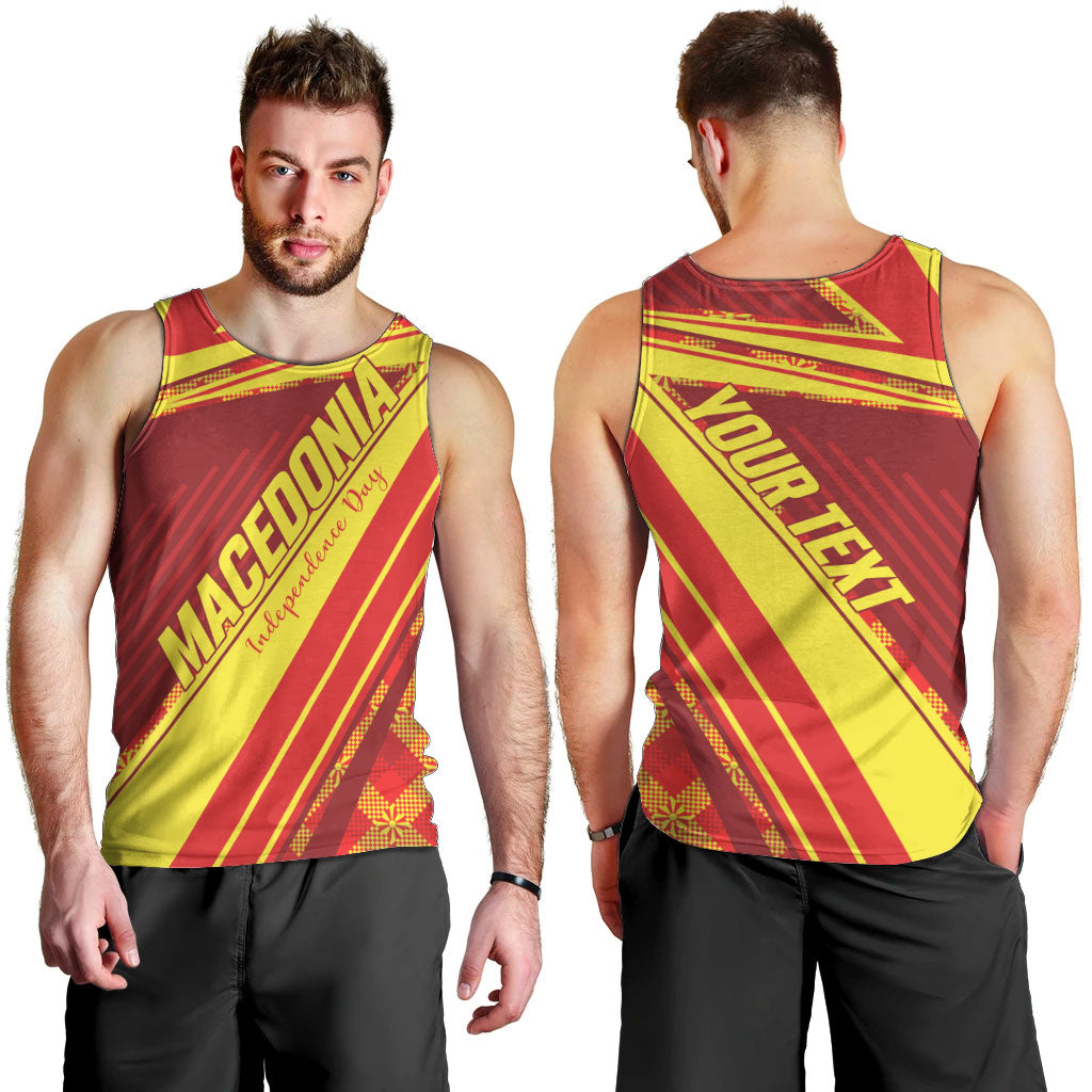 Personalised Macedonia Independence Day Men Tank Top 8 September 1991