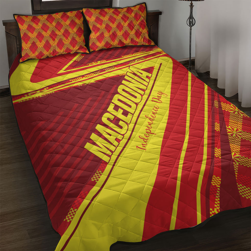Macedonia Independence Day Quilt Bed Set 8 September 1991