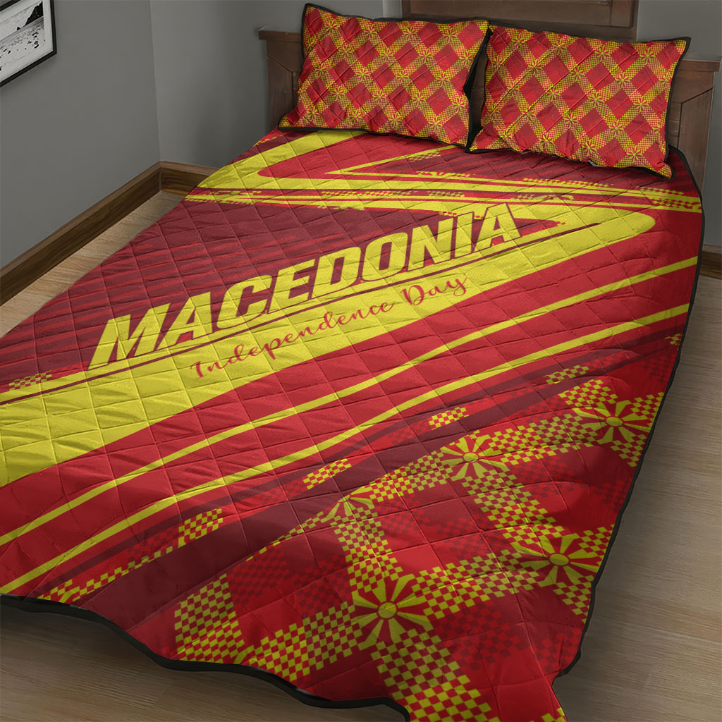 Macedonia Independence Day Quilt Bed Set 8 September 1991