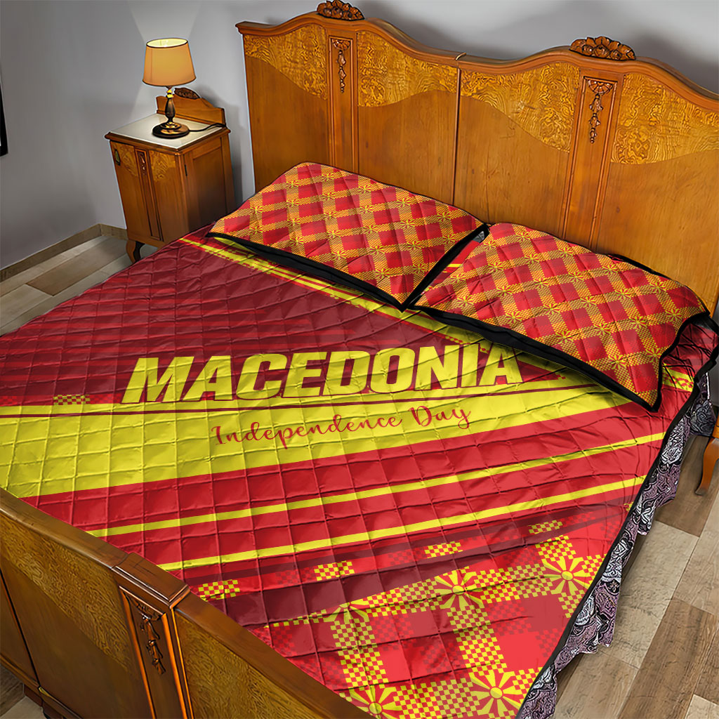Macedonia Independence Day Quilt Bed Set 8 September 1991