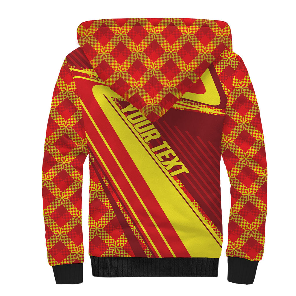 Personalised Macedonia Independence Day Sherpa Hoodie 8 September 1991
