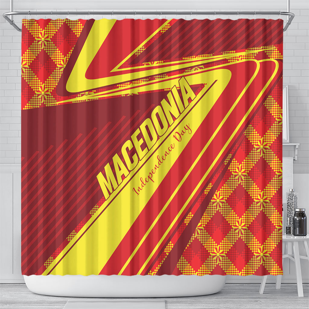 Macedonia Independence Day Shower Curtain 8 September 1991