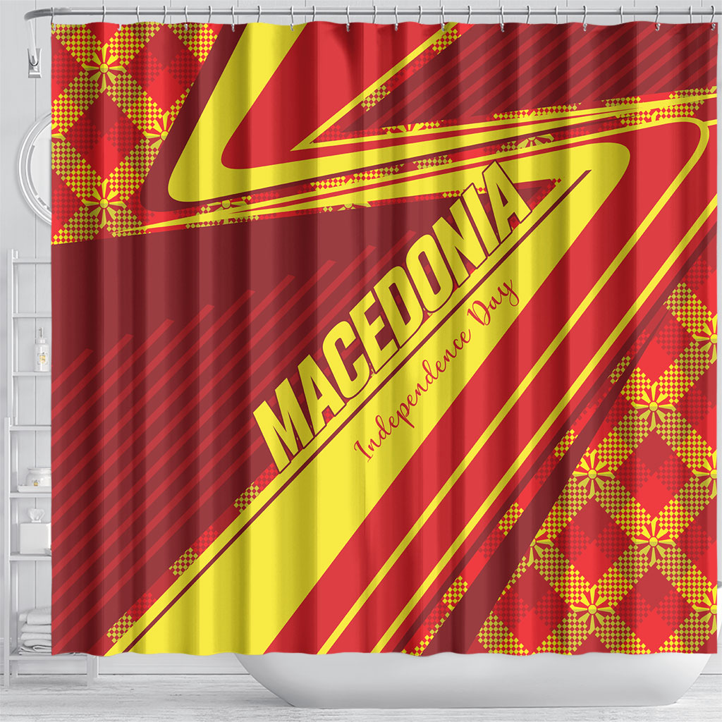 Macedonia Independence Day Shower Curtain 8 September 1991