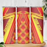Personalised Macedonia Independence Day Skinny Tumbler 8 September 1991