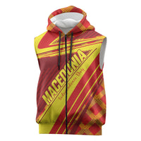 Personalised Macedonia Independence Day Sleeveless Zip Hoodie 8 September 1991