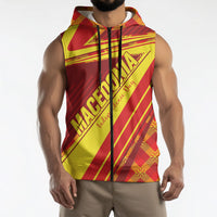 Personalised Macedonia Independence Day Sleeveless Zip Hoodie 8 September 1991