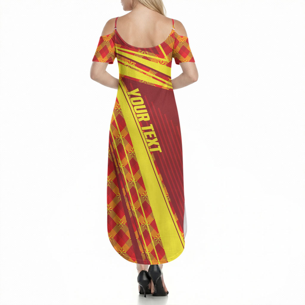 Personalised Macedonia Independence Day Summer Maxi Dress 8 September 1991