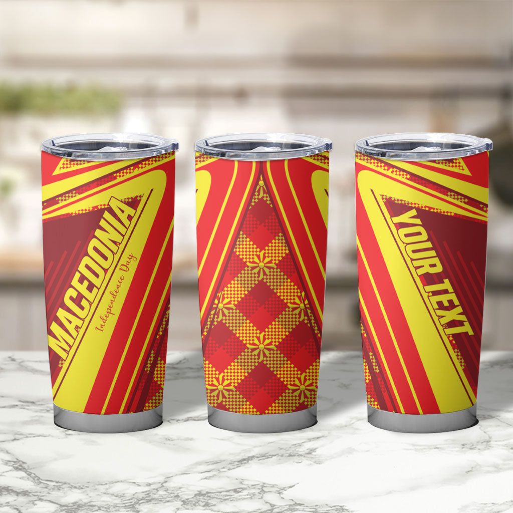 Personalised Macedonia Independence Day Tumbler Cup 8 September 1991