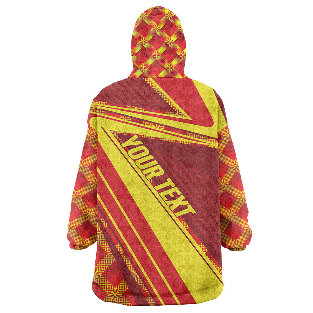Personalised Macedonia Independence Day Wearable Blanket Hoodie 8 September 1991