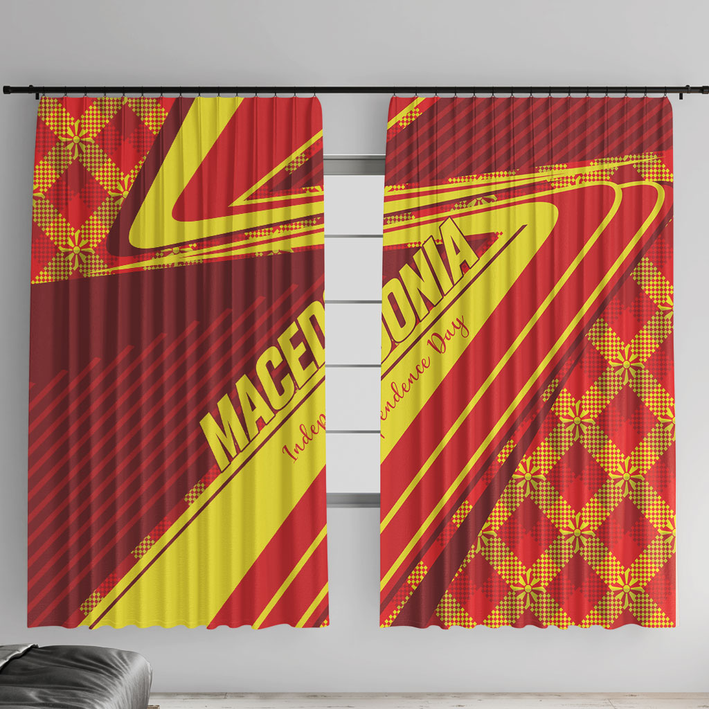 Macedonia Independence Day Window Curtain 8 September 1991