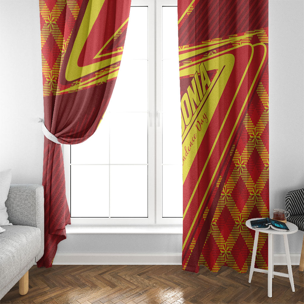 Macedonia Independence Day Window Curtain 8 September 1991