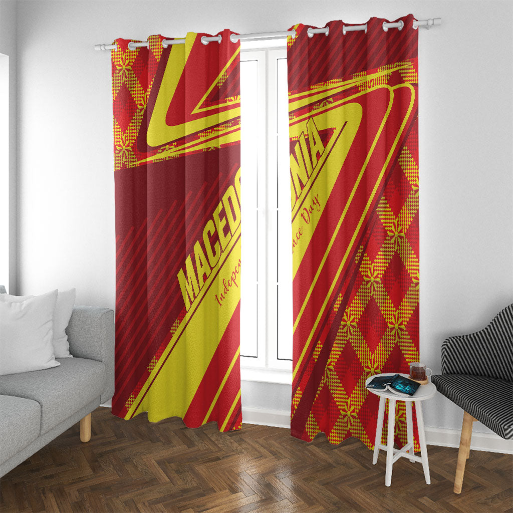 Macedonia Independence Day Window Curtain 8 September 1991