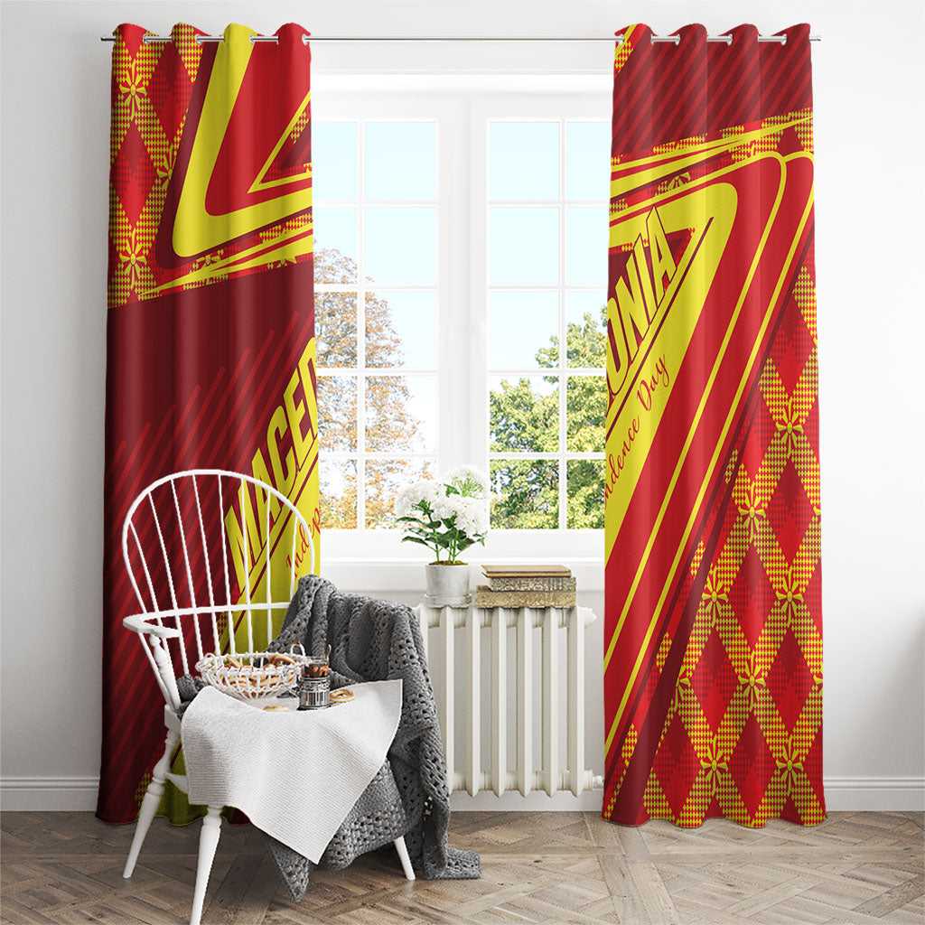Macedonia Independence Day Window Curtain 8 September 1991