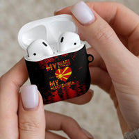 My Heart My Country My Macedonia AirPods Case Grunge Style