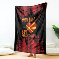 My Heart My Country My Macedonia Blanket Grunge Style