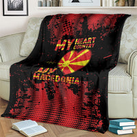 My Heart My Country My Macedonia Blanket Grunge Style