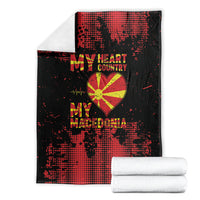 My Heart My Country My Macedonia Blanket Grunge Style