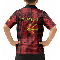 Personalised My Heart My Country My Macedonia Hawaiian Shirt Grunge Style