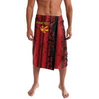 Personalised My Heart My Country My Macedonia Lavalava Grunge Style