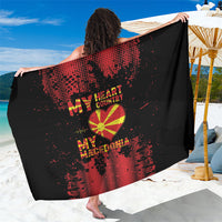 My Heart My Country My Macedonia Sarong Grunge Style