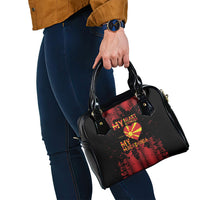 My Heart My Country My Macedonia Shoulder Handbag Grunge Style