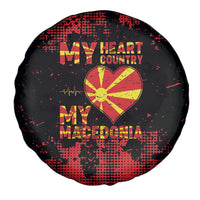My Heart My Country My Macedonia Spare Tire Cover Grunge Style