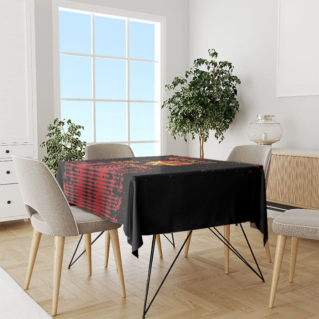 My Heart My Country My Macedonia Tablecloth Grunge Style