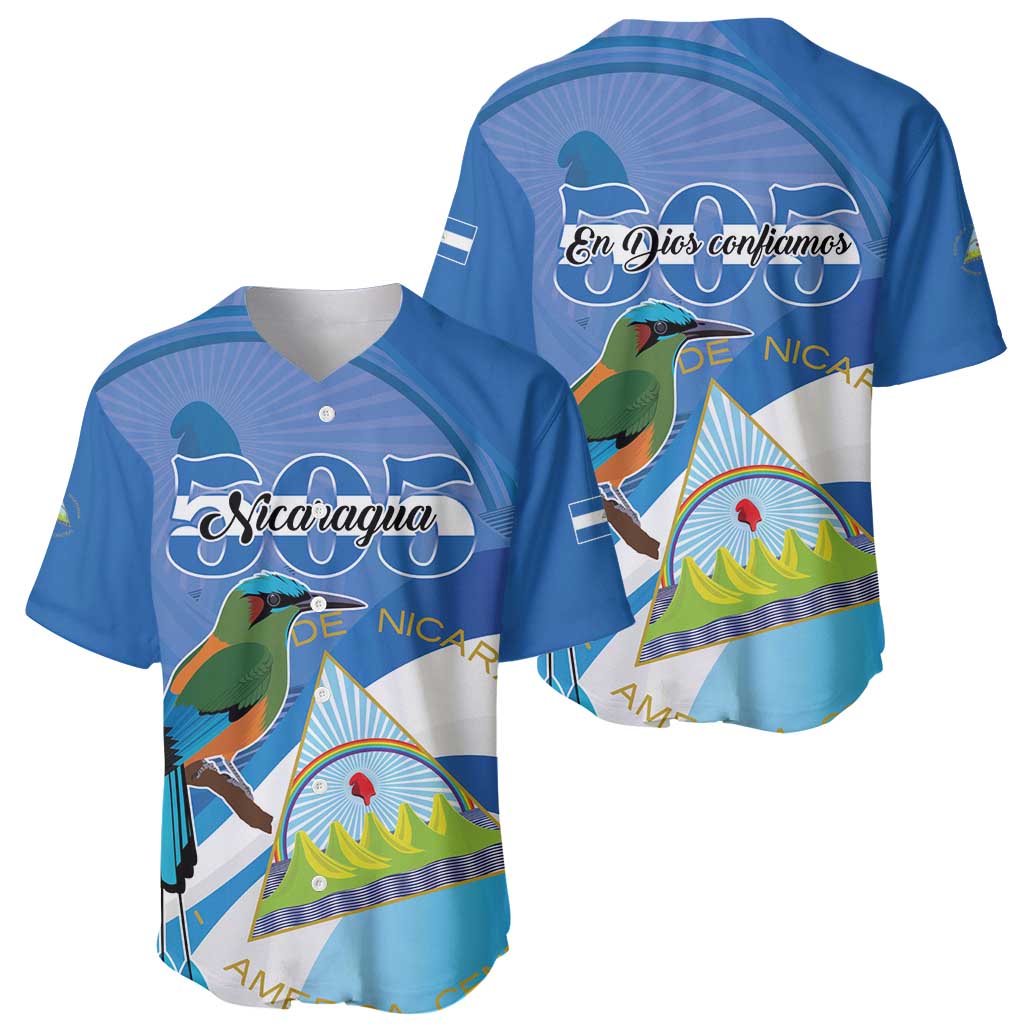 Nicaragua 505 Guardabarranco Baseball Jersey En Dios confiamos - Wonder Print Shop